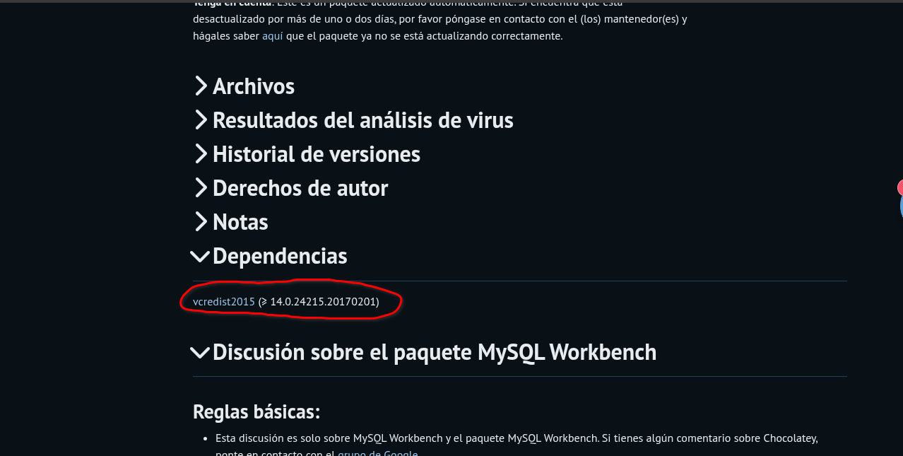 descargar dependencias