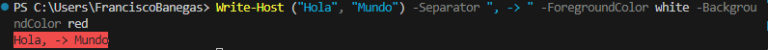 Write-Host